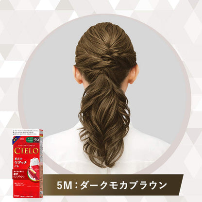 シエロ ヘアカラー EX クリーム 5M ダークモカブラウン 容量1個 ホーユー ヘアカラー・白髪用