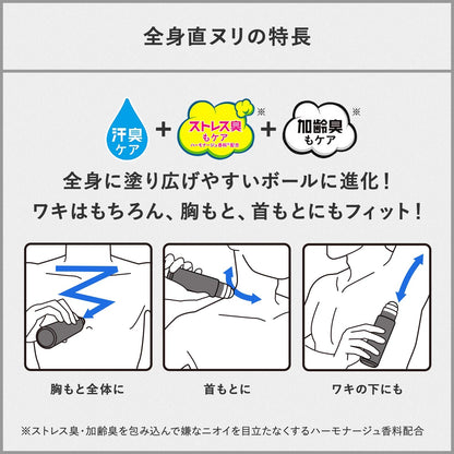 Agデオ24 エージーデオ24メン メンズ デオドラントロールオン グランデ 無香性 120ml容量120ML