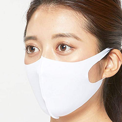 水着素材の接触冷感マスク FITMASK フィットマスク ホワイト Mサイズ 2枚入 容量2枚 マスク