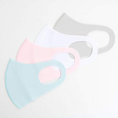水着素材の接触冷感マスク FITMASK フィットマスク ホワイト Mサイズ 2枚入 容量2枚 マスク