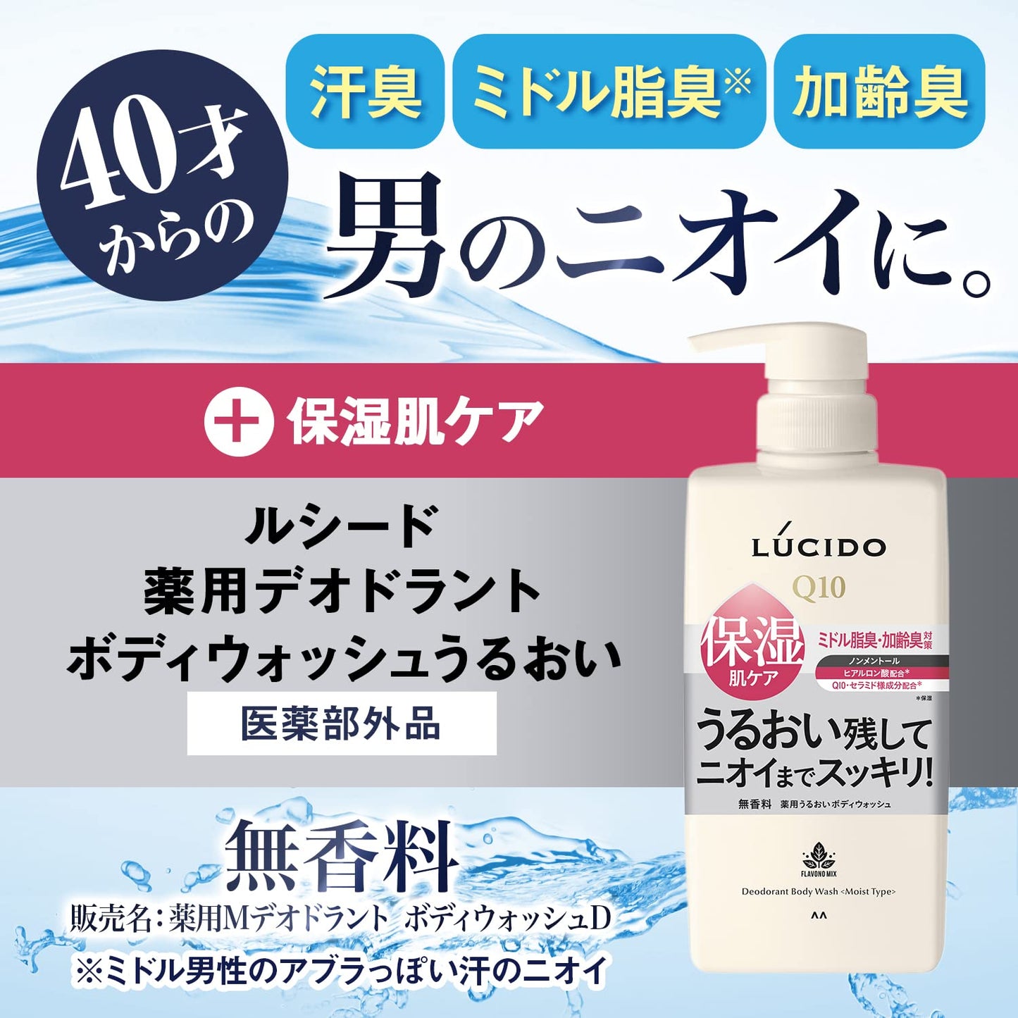 ルシード薬用デオドラントボディウォッシュうるおいタイプ 医薬部外品 容量450ML マンダム