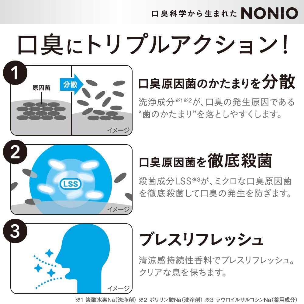 NONIOプラス ホワイトニングハミガキ 130g 容量130G ライオン 歯磨き