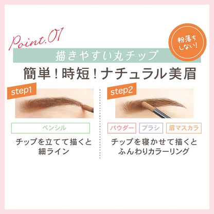 サナ ニューボーン チップパウダーアイブロウEX 03 容量1ｺ 常盤薬品 メイク