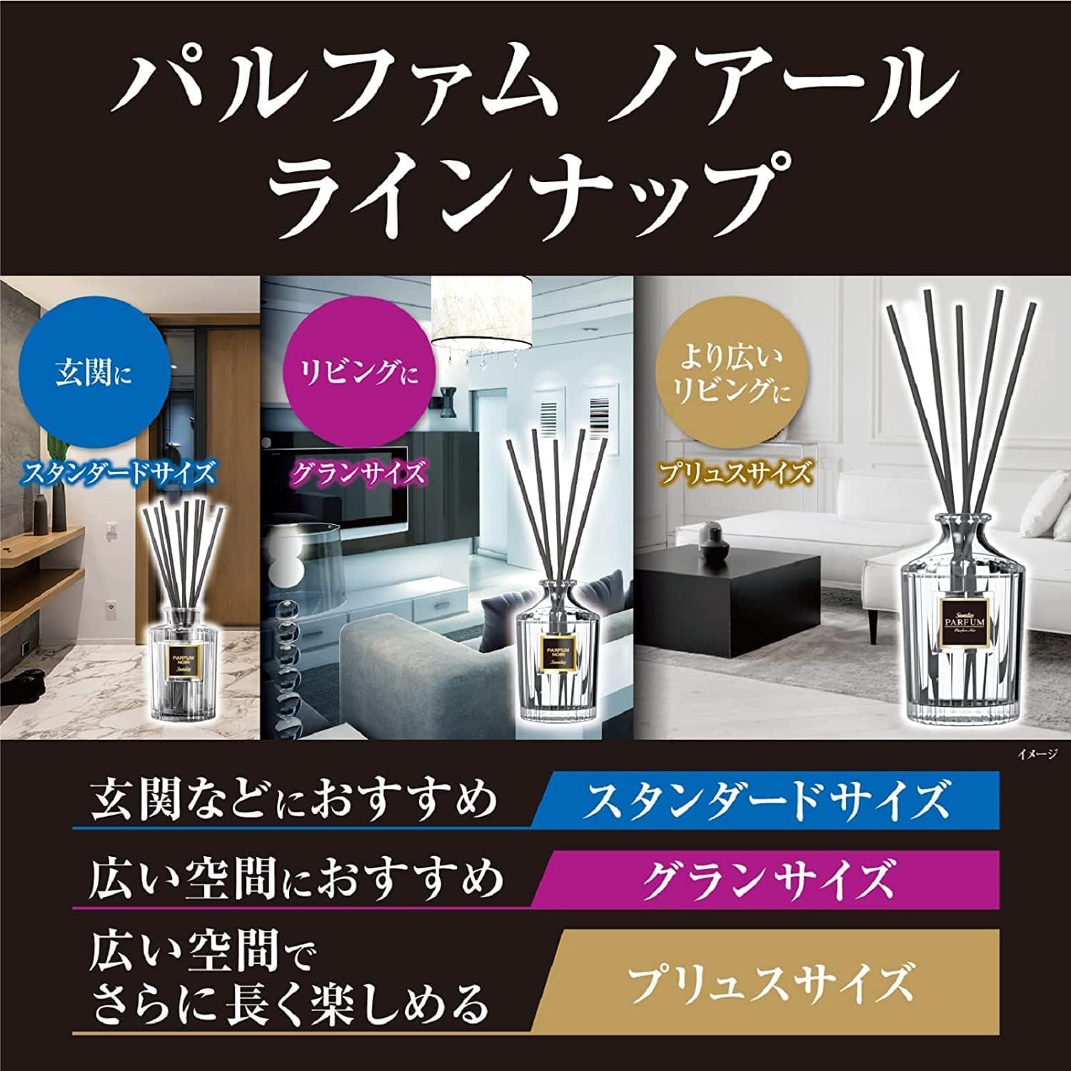 SAWADAY香るSTICKグランパルファムつめ替パルファムノアール 容量140ML小林製薬芳香剤・部屋用
