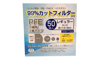 不織布3層マスク レギュラーサイズ 50枚入 容量50枚 株式会社富士 マスク