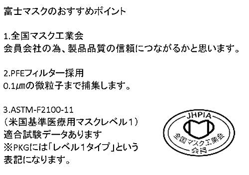 不織布3層マスク 小さめサイズ 50枚入 容量50枚 株式会社富士 マスク