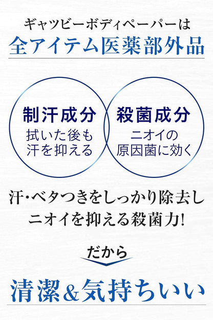 ギャツビー アイスデオドラント ボディペーパー 無香料（医薬部外品）容量30ﾏｲ ボディソープ