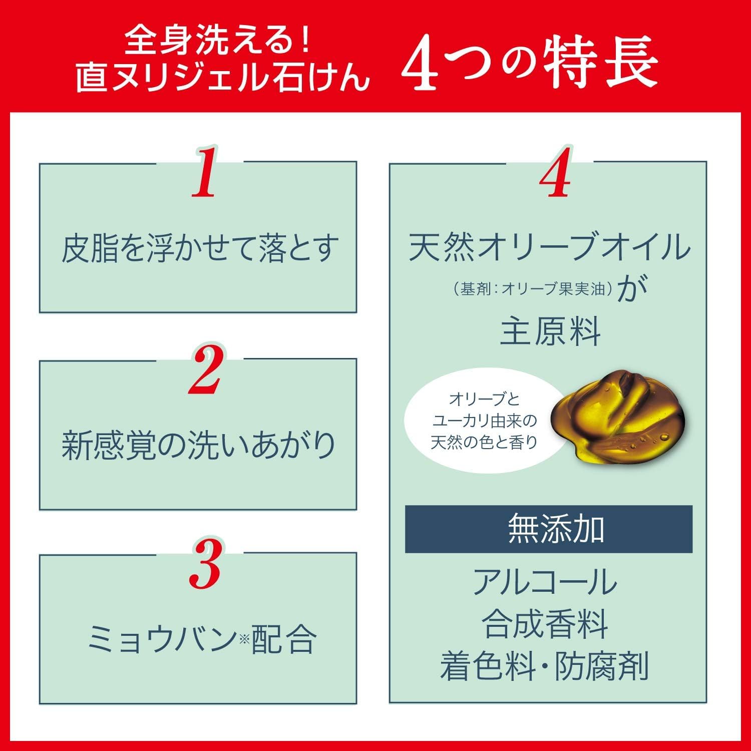 デオナチュレ　直ヌリジェル石けん 容量175G シービック ボディソープ