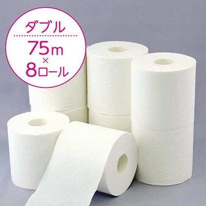 スコッティ フラワーパック 3倍長持ち 8ロール（ダブル）容量8コ日本製紙クレシアトイレットペーパー