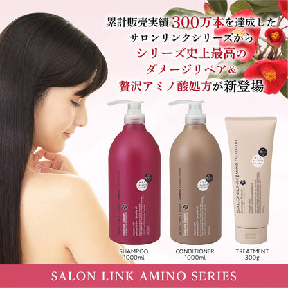 サロンリンク　アミノ　ダメージリペア　椿シャンプー　１０００ＭＬ 容量1000ML熊野油脂 シャンプー