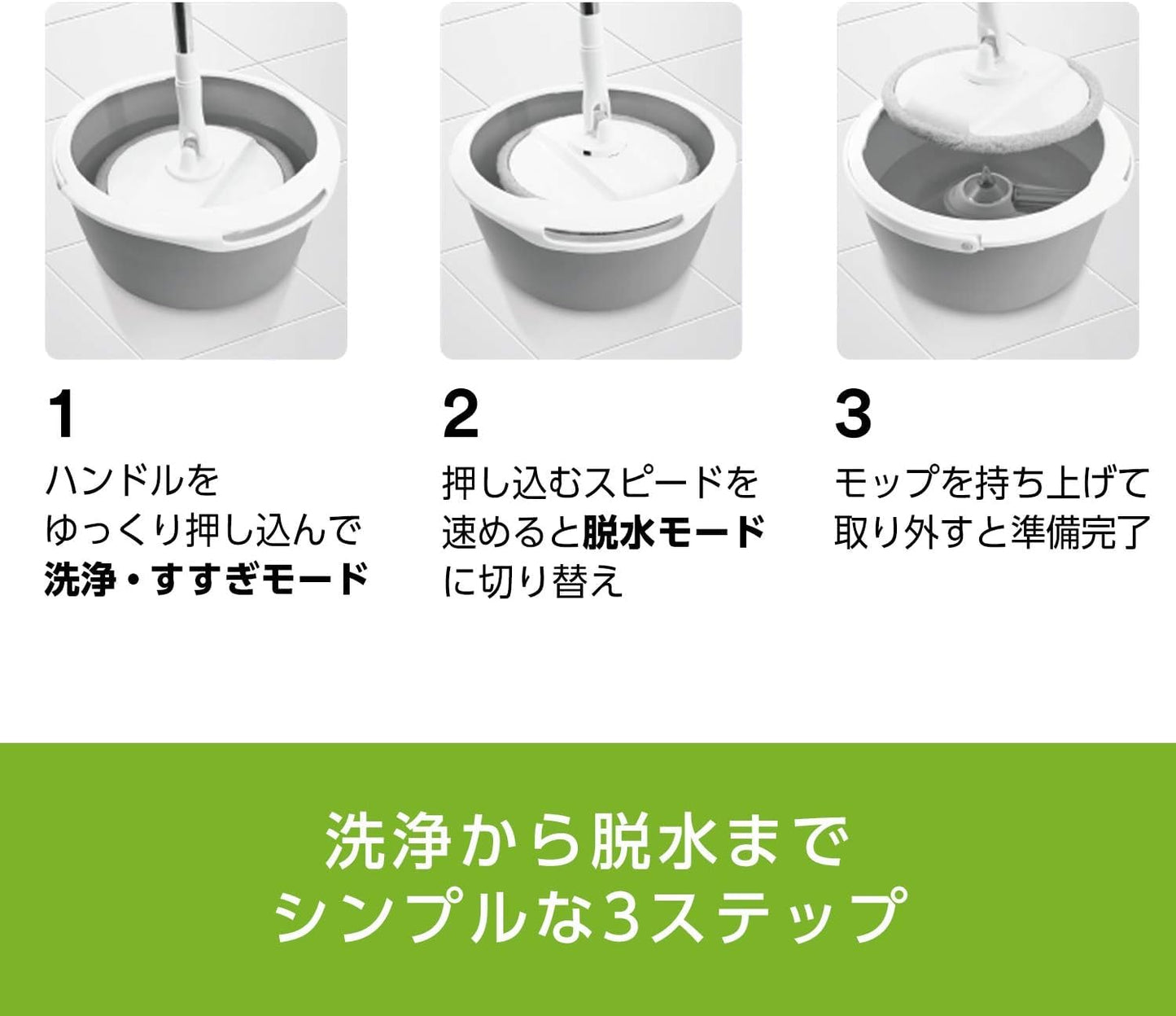 スコッチブライト　マイクロファイバースピンモップ取り換えクロス 容量1ﾏｲ掃除用品・モップ