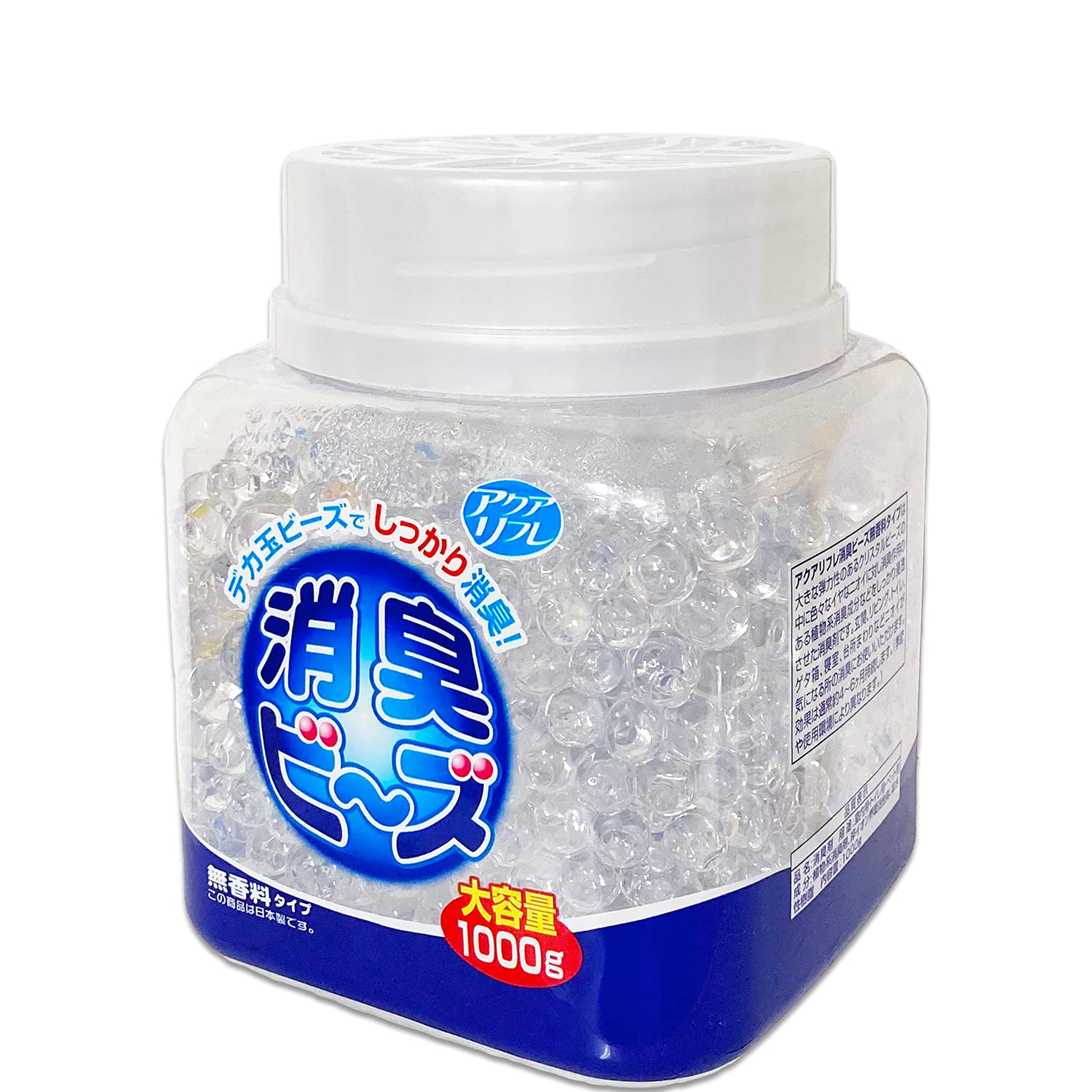 アクアリフレ消臭ビーズ本体無香料１０００ｇ 容量1000G ライオンケミカル 芳香剤・部屋用