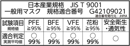 快適ガードプロ　プリーツタイプ　こども用５枚入 容量5マイ 白元アース マスク