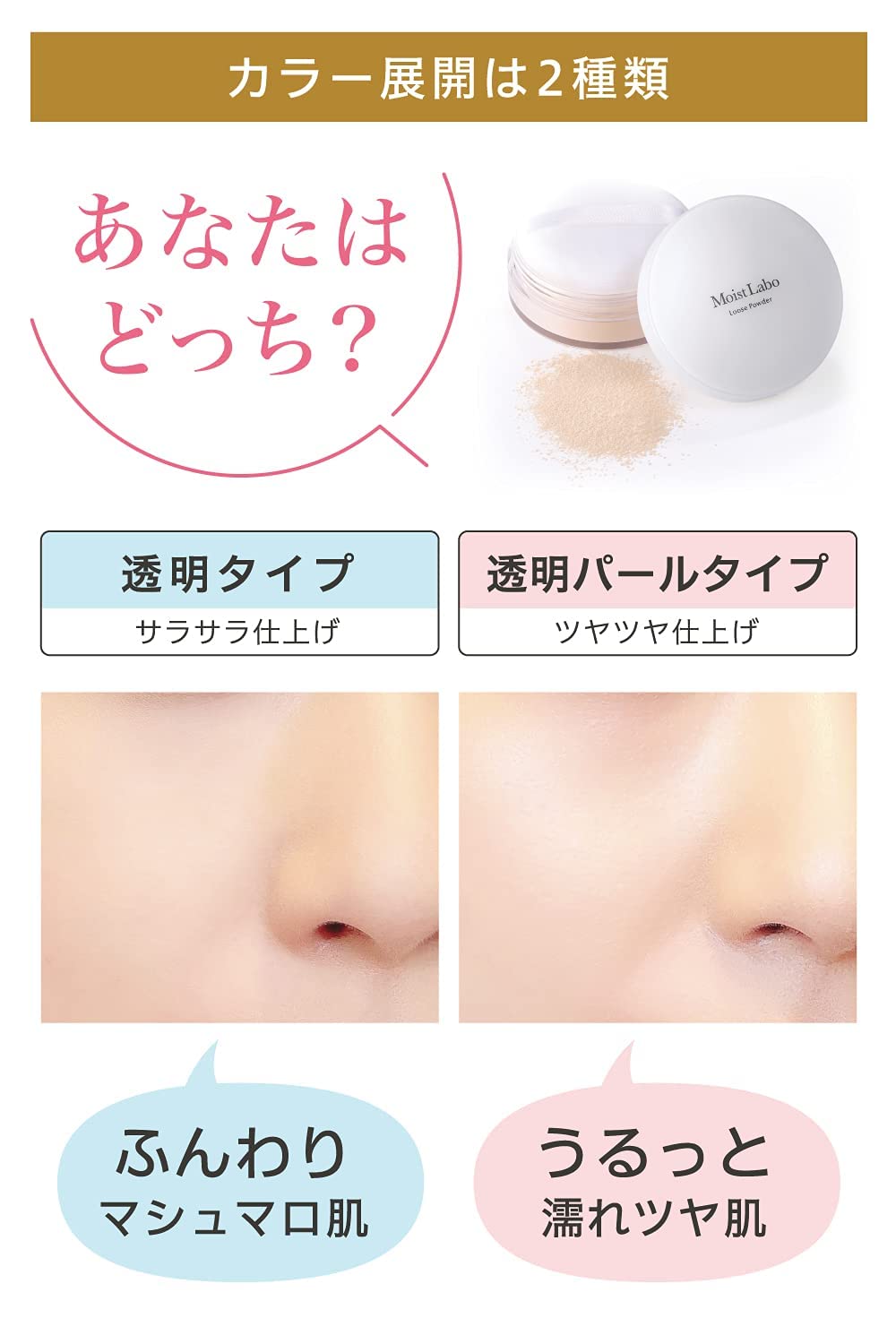モイストラボ　ルースパウダー〈透明パールタイプ〉 容量1ｺ 明色化粧品 メイク