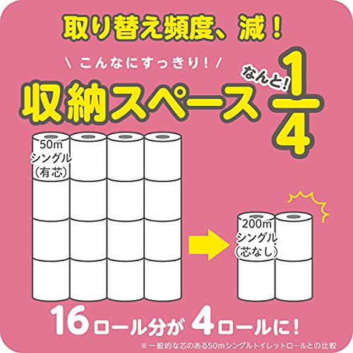 ペンギン超ロングパルプ４倍巻き４ＲＳ 容量4ｺ 丸富製紙 トイレットペーパー