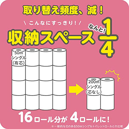 ペンギン超ロングパルプ４倍巻き４ＲＳ 容量4ｺ 丸富製紙 トイレットペーパー