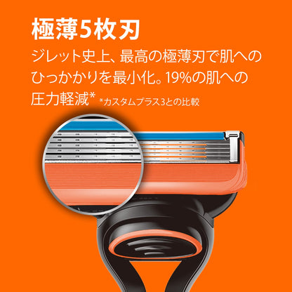 フュージョンマニュアル５Ｂホルダー付 容量1ｺ ジレット 男性用カミソリ