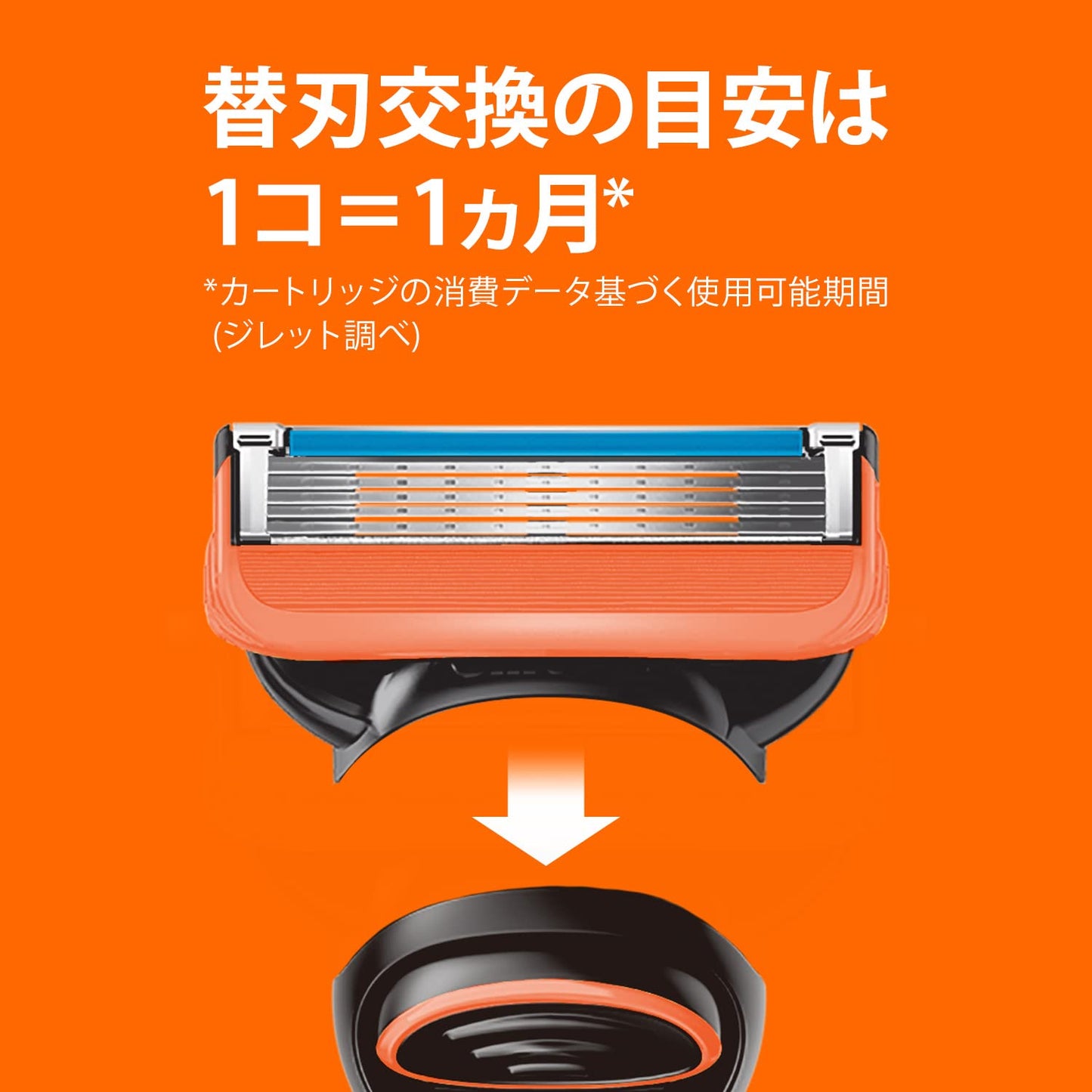 フュージョンマニュアル５Ｂホルダー付 容量1ｺ ジレット 男性用カミソリ