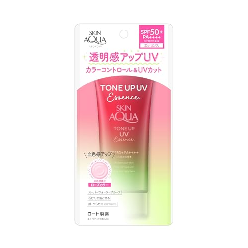 スキンアクア　トーンアップＵＶエッセンスハピネスオーラ 容量80Gロート製薬 ＵＶ・日焼け止め