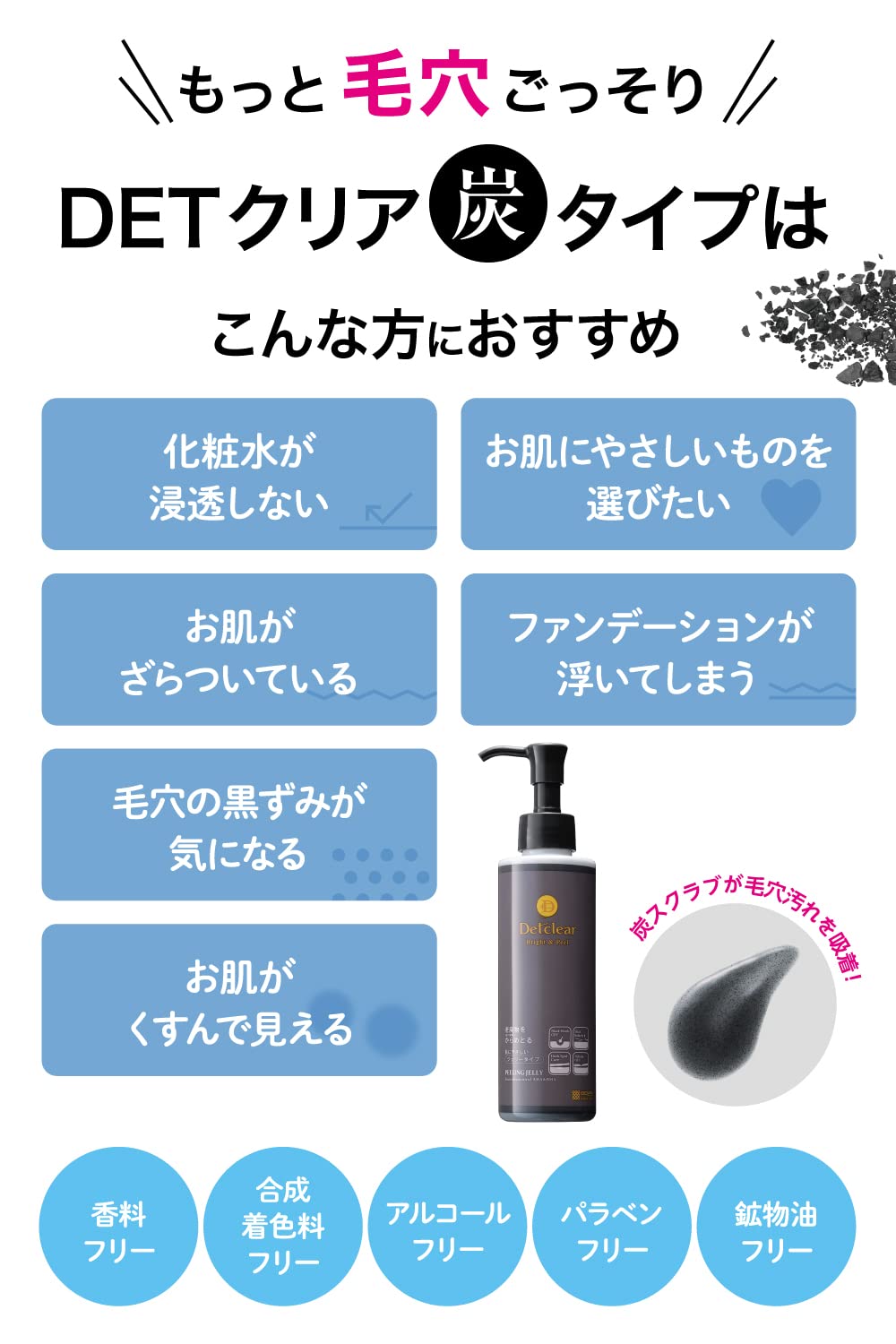 ＤＥＴクリアブライト＆ピールピーリングジェリー炭 容量180ML明色化粧品 洗顔・クレンジング