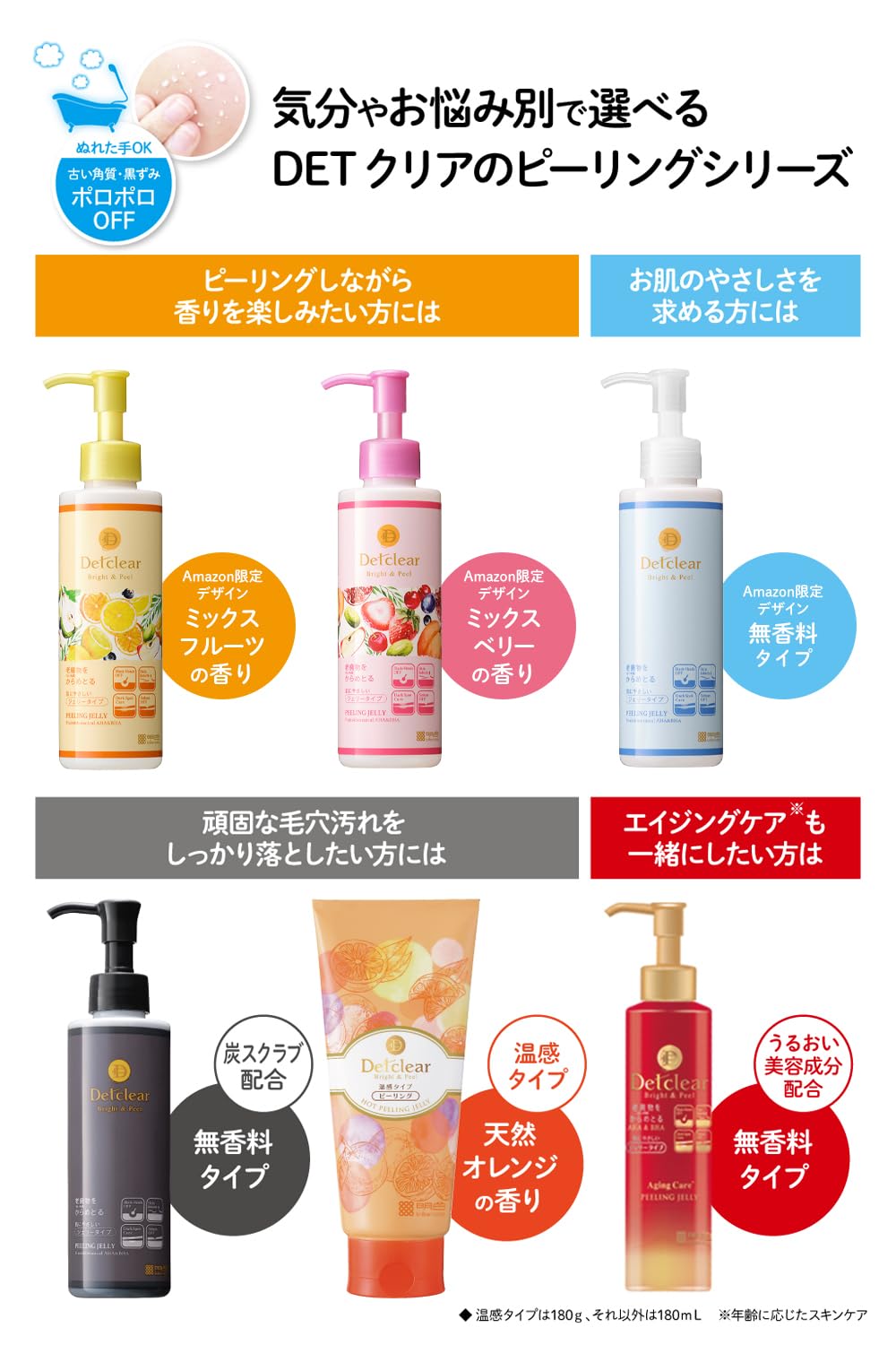 ＤＥＴクリアブライト＆ピールピーリングジェリー炭 容量180ML明色化粧品 洗顔・クレンジング