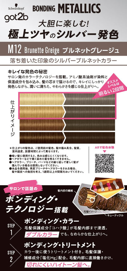 ＧＯＴ２Ｂボンディング・メタリックス　ヘアカラー　ブルネットグレージュ 容量1ｺヘンケルジャパン