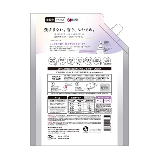 ＦＵＮＳ（ファンス）ラグジュアリー柔軟剤Ｎｏ８９　大容量つめかえ用１２００ｍｌ 容量1200MLボディソープ