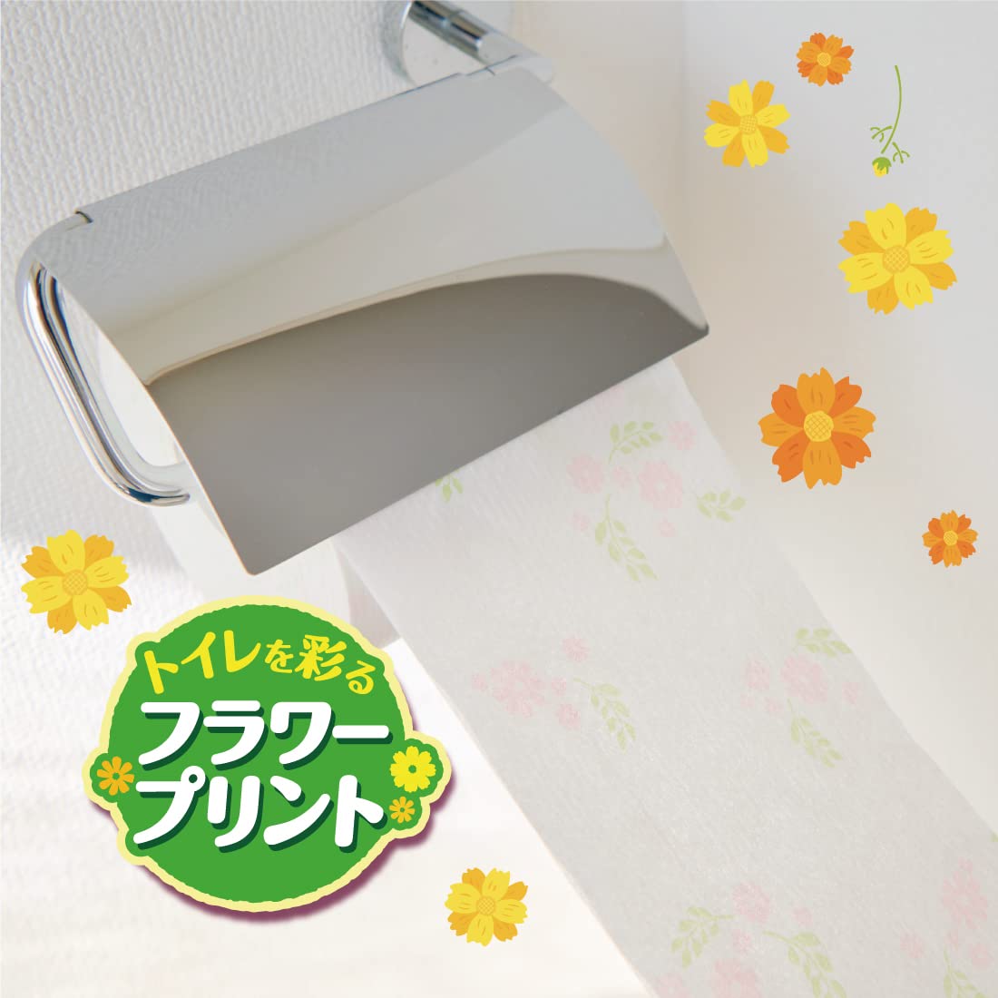 エリエールｉ：ｎａ（イーナ）トイレット３．２倍巻４Ｒ（ダブル）プリント 容量4ｶﾝトイレットペーパー