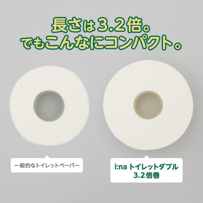 エリエールｉ：ｎａ（イーナ）トイレット３．２倍巻４Ｒ（ダブル）プリント 容量4ｶﾝトイレットペーパー