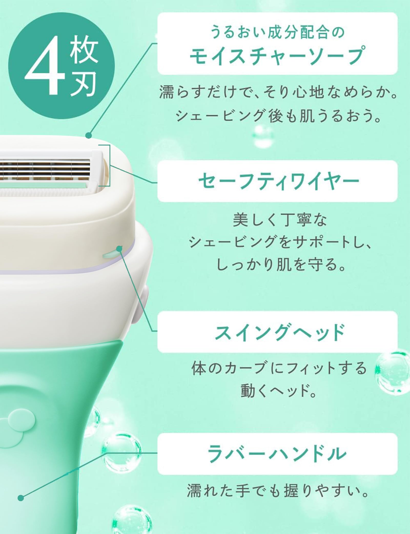 イントゥイション　敏感肌用　ホルダー（刃付き＋替刃１コ） 容量1ﾎﾝSchick 女性用カミソリ