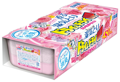 ドライ＆ドライＵＰ　フローラルブーケの香り　４５０ｍＬ 容量3個 白元アース 除湿剤
