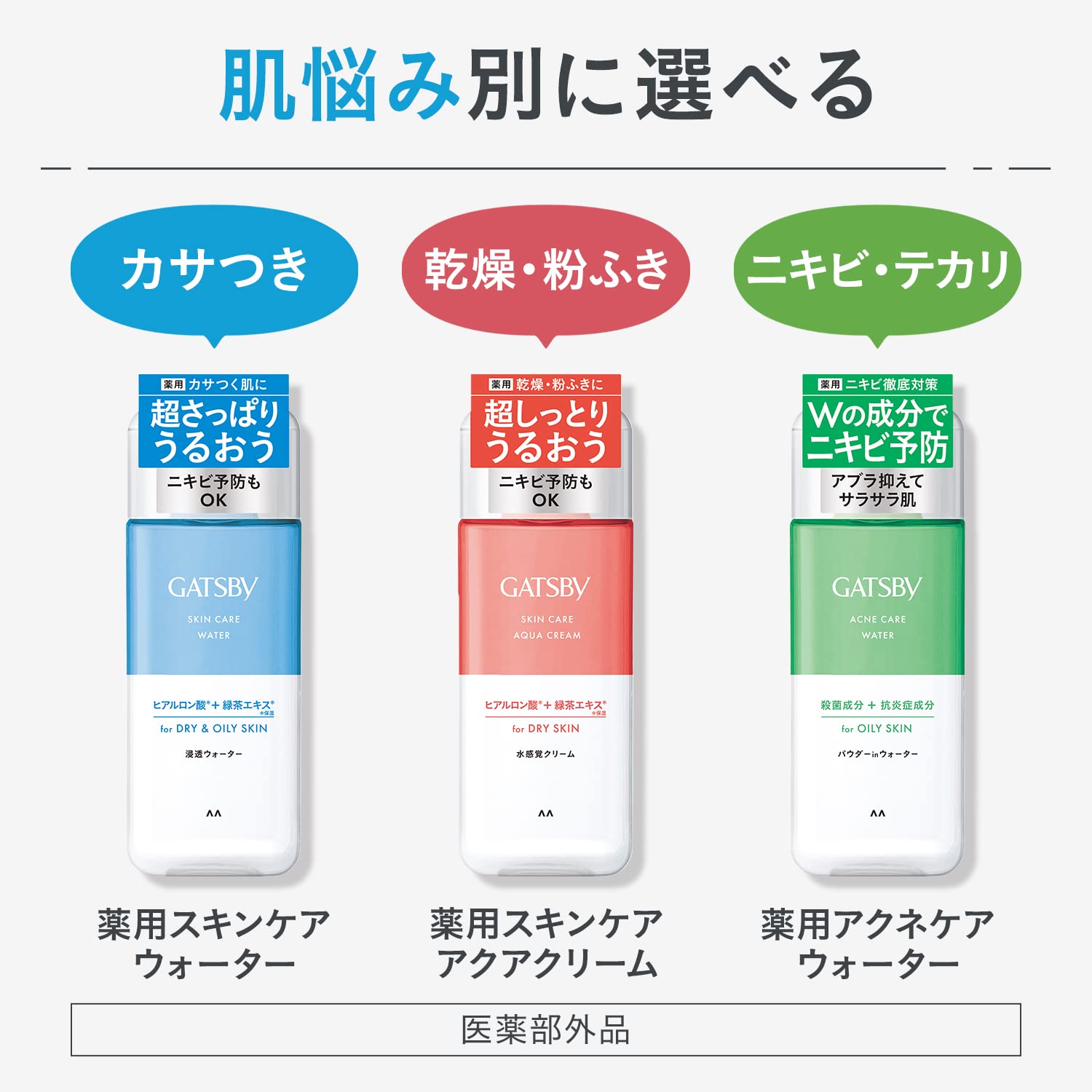 ギャツビー　薬用スキンケアウォーター　（医薬部外品） 容量200ML マンダム 化粧水・ローション