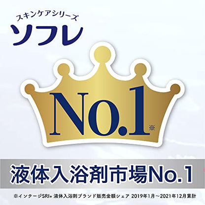 薬用ソフレ　濃厚しっとり入浴液　リラックスサボンの香り　４８０ｍｌ 容量480ML バスクリン 入浴剤