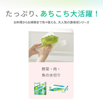 ネピア激吸収キッチンタオル２ロール１００カット 容量2コ 王子ネピア キッチンタオル