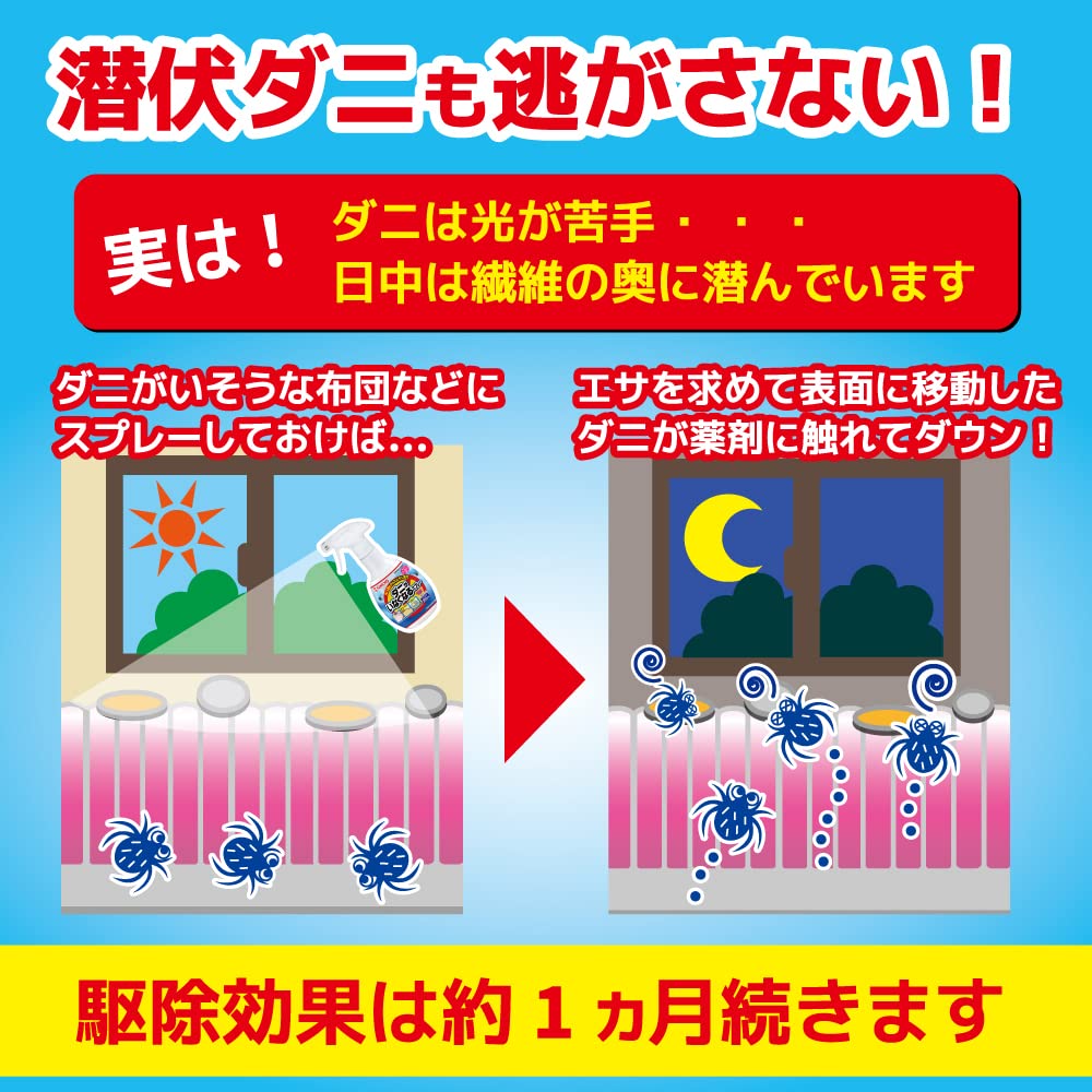 ダニがいなくなるスプレーＶ　３００ＭＬ　フローラル 容量300ML大日本除虫菊（金鳥） 殺虫剤・ダニ