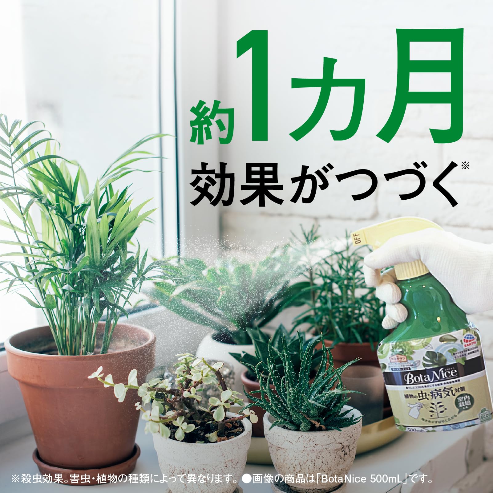 ＢｏｔａＮｉｃｅ植物の虫・病気対策スプレー　５００ｍＬ 容量500ML アース製薬 園芸用品・殺虫剤