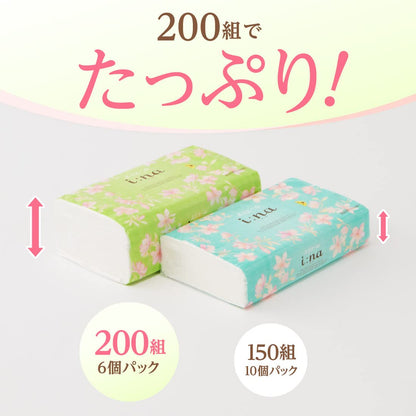 エリエールイーナティシューソフトパック２００Ｗ６Ｐ 容量6ｺ 大王製紙 ティッシュ