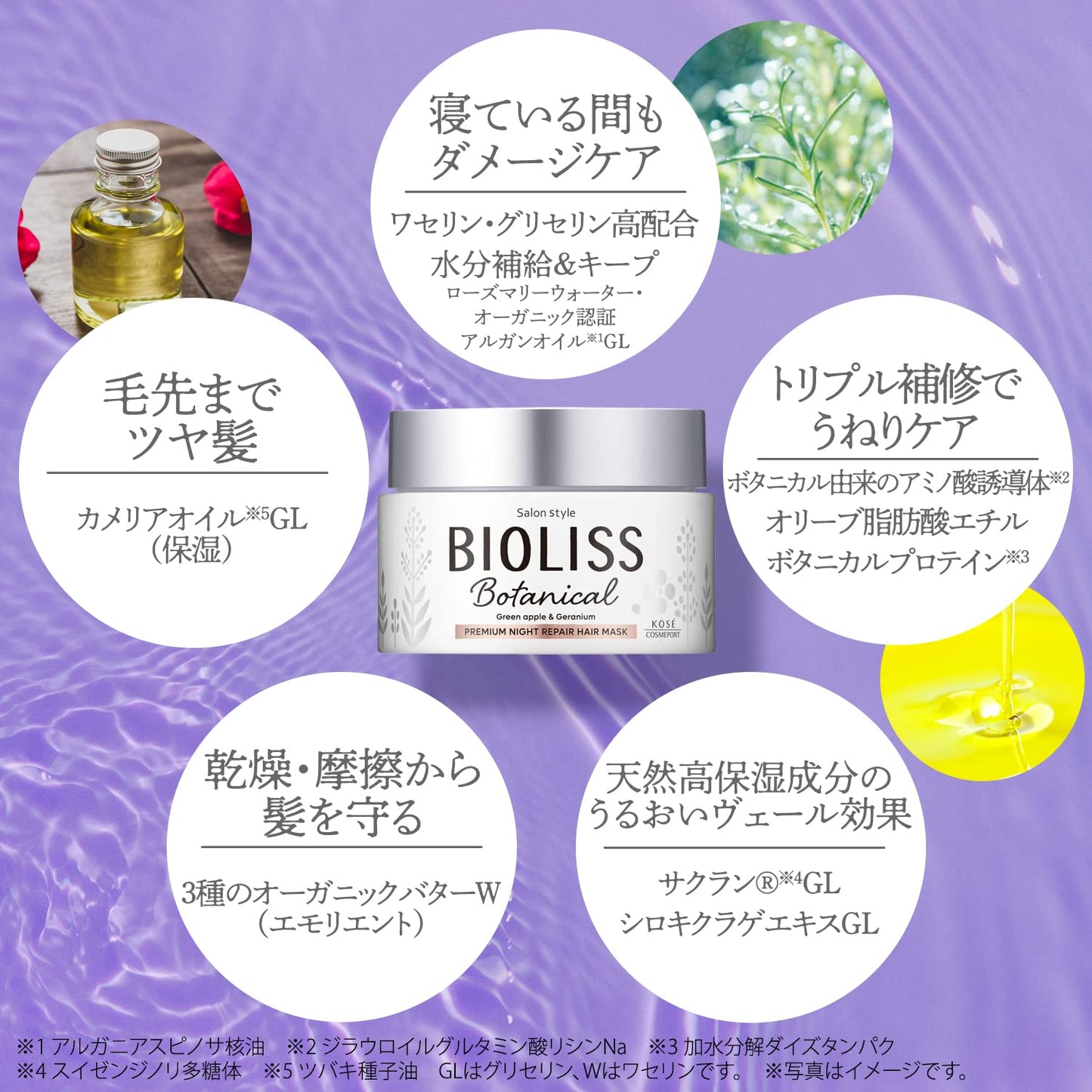 ビオリスボタニカル　プレミアムナイトリペア　ヘアマスク 容量200Gコーセーコスメポート シャンプー
