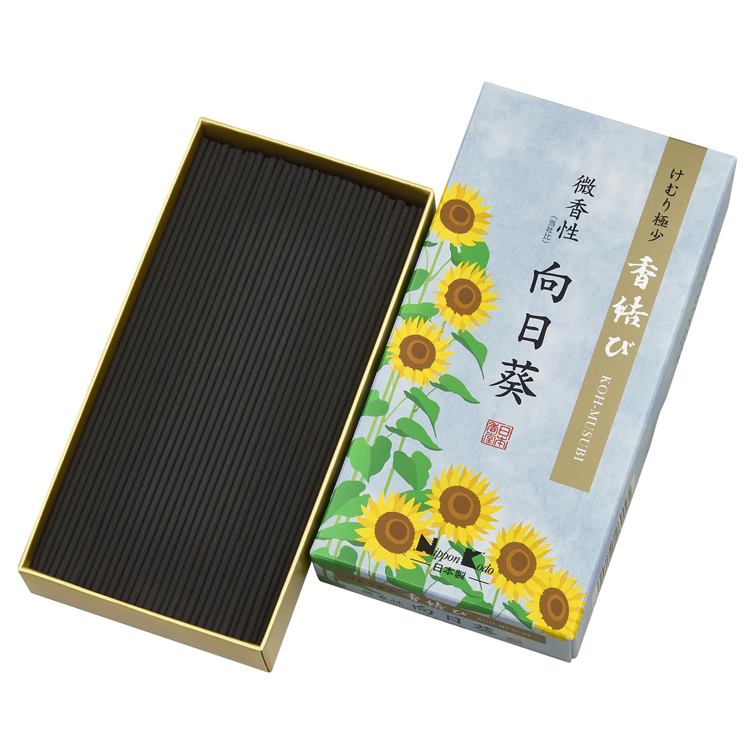 香結び　向日葵　バラ詰 容量110G 日本香堂 お線香