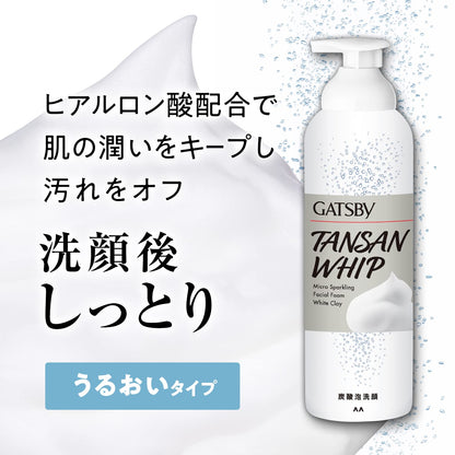 ギャツビー　マイクロスパークリング泡洗顔　ホワイトクレイ 容量200G マンダム 洗顔
