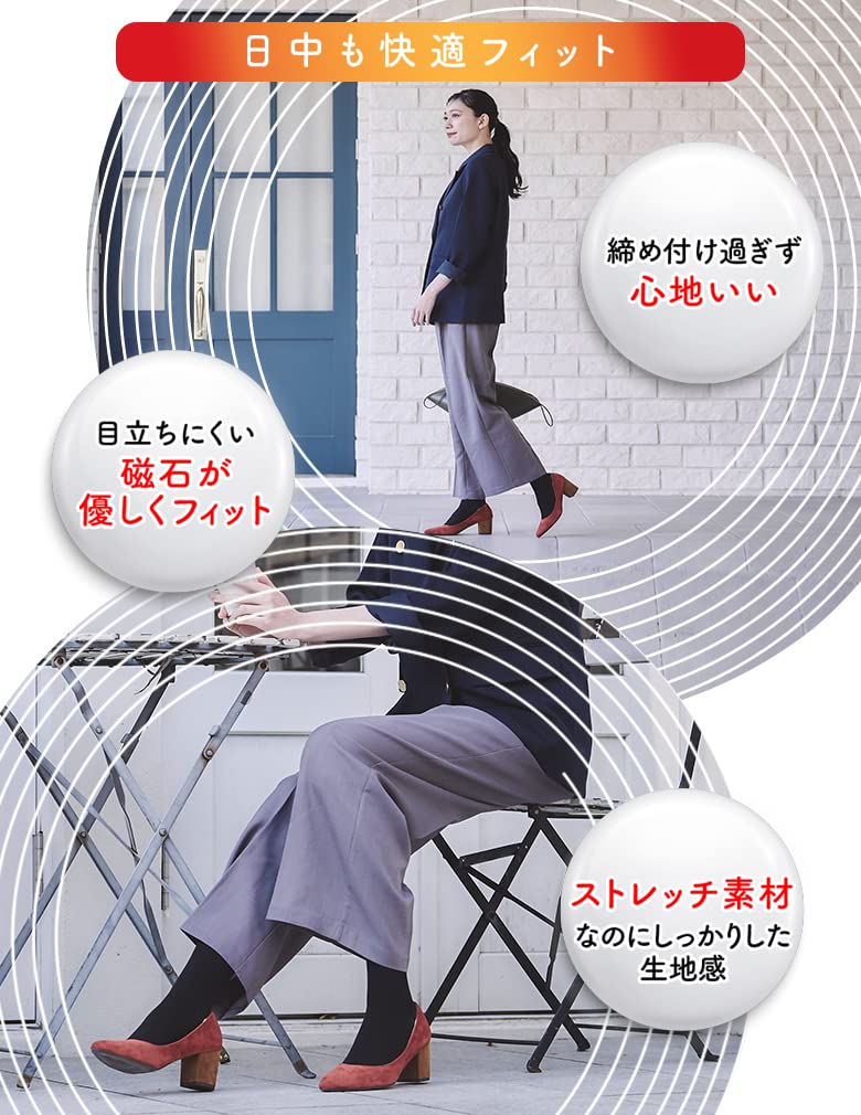 メディキュット　マグネフロー　コットンインソックス　Ｌ－ＬＬ 容量1ｺ×6点セットレキットベンキーザー