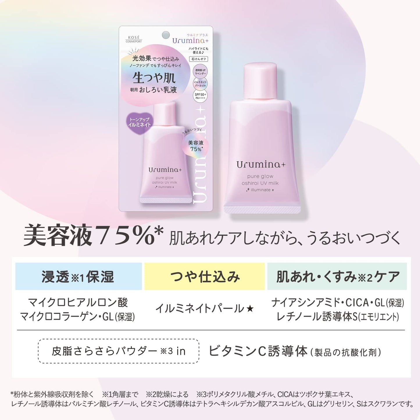 ウルミナプラス生つや肌おしろい乳液イルミネイト 容量35G コーセーコスメポート メイク