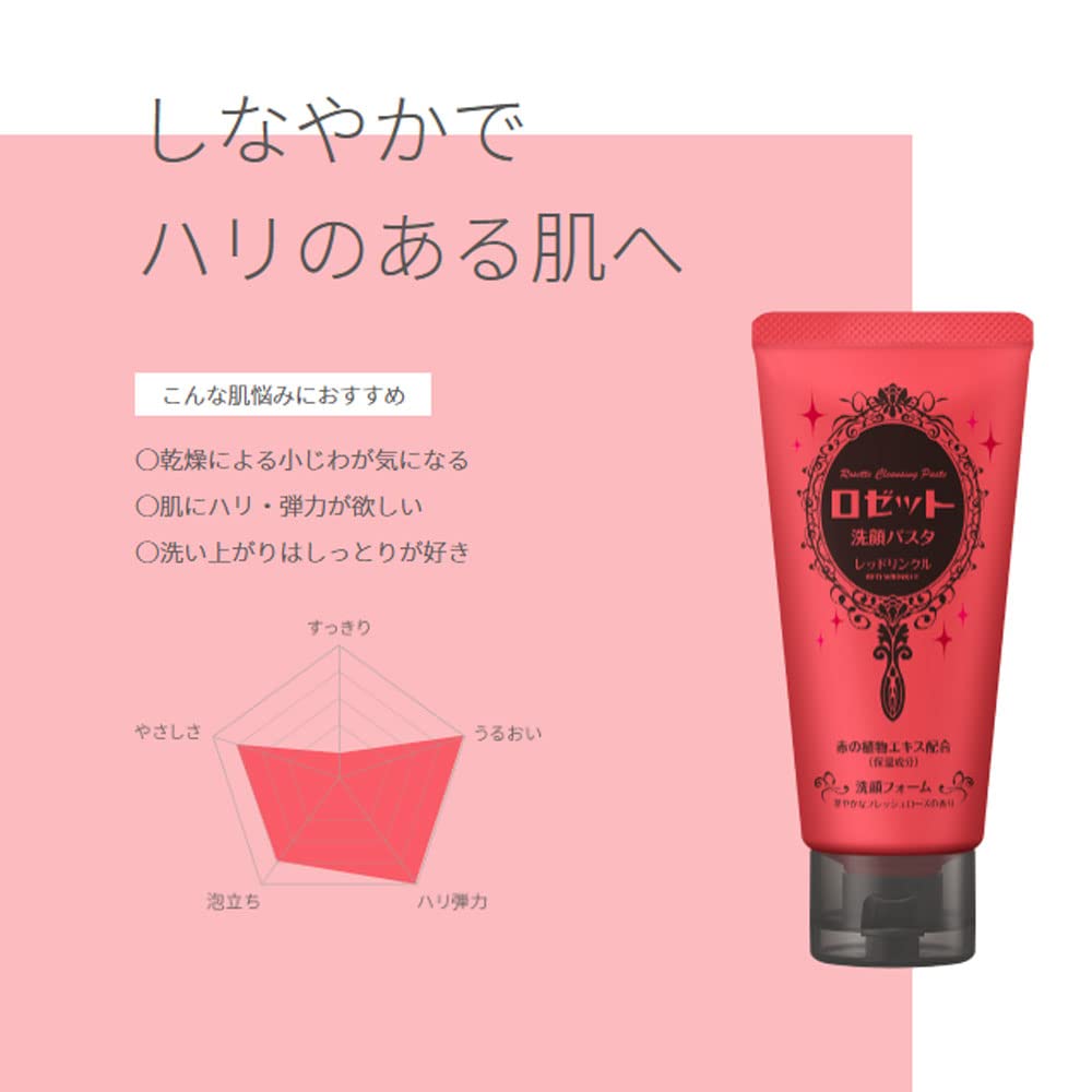 ロゼット洗顔パスタ　レッドリンクル 容量120G ロゼット 洗顔・クレンジング