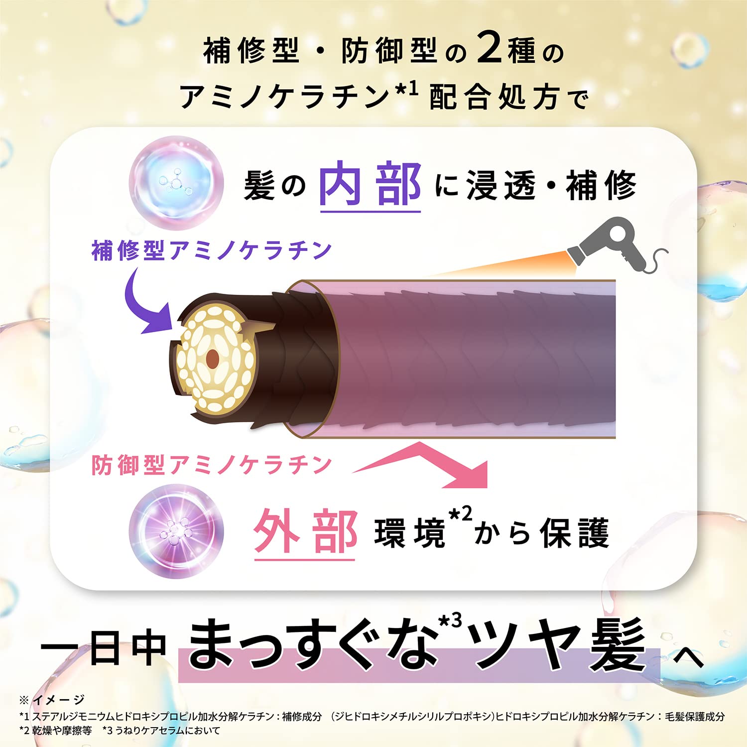 ラックス　バスグロウ　ストレートアンドシャイン　うねりケアセラム　１００ｍｌ 容量100MLヘアトリートメント