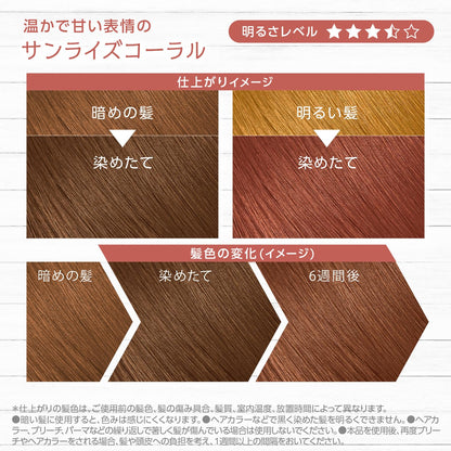 サイオス　イルーセント　ミルキーヘアカラー　ＳＣ０２　サンライズコーラル容量1コヘアカラー・黒髪用