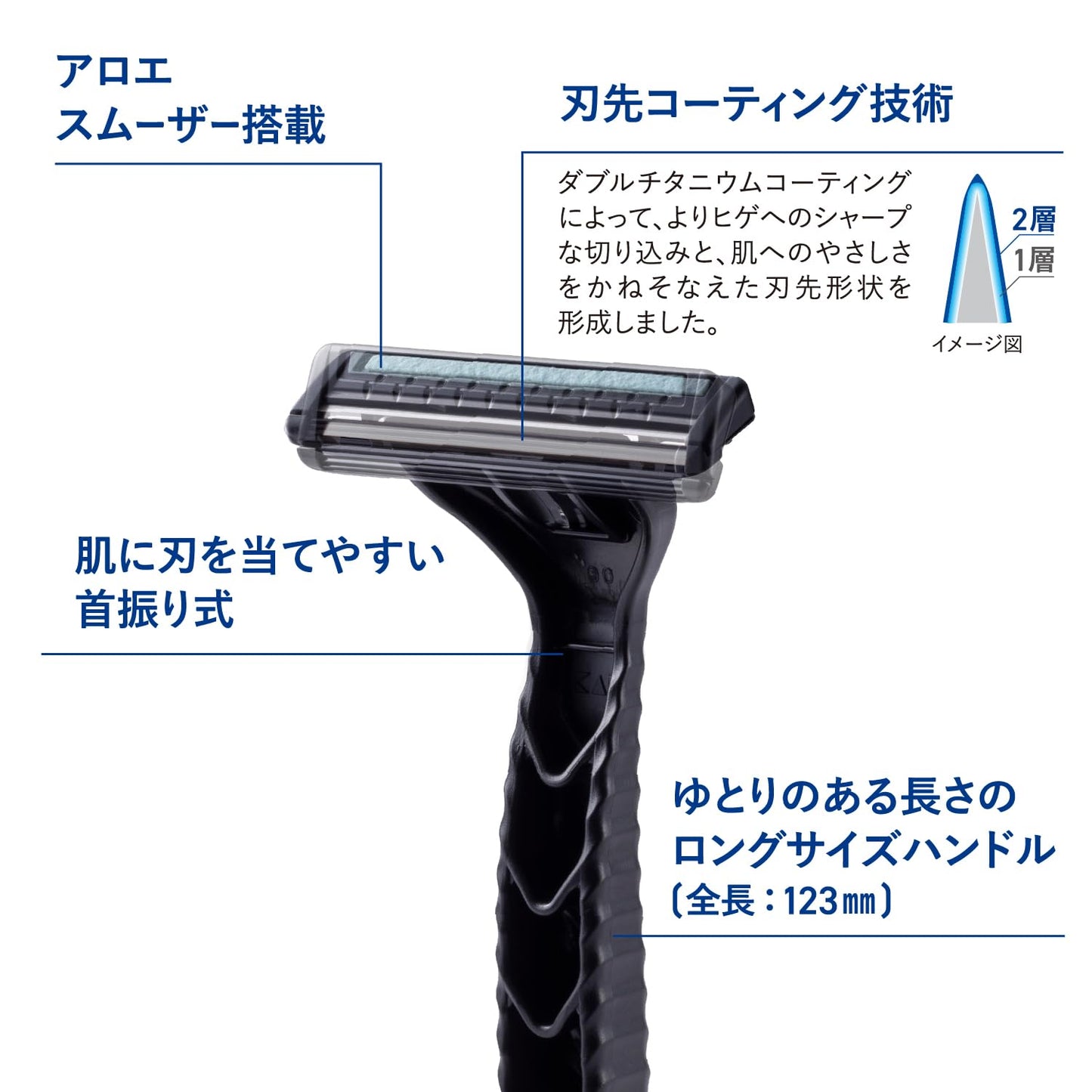 ＧＡ０１２３　ＫＡＩ　ｌｅａｆ２　２０本入 容量20ﾎﾝ 貝印 男性用カミソリ
