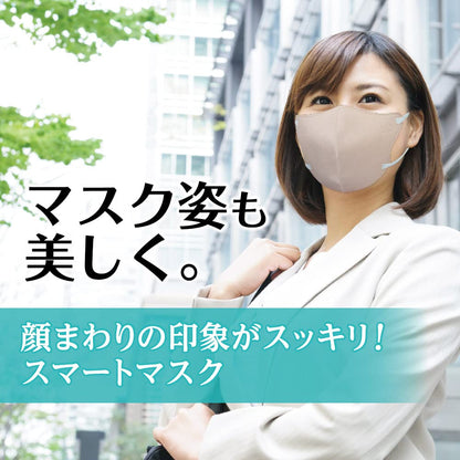 ビースタイル　立体タイプ　ふつうサイズ　ミルクティーベージュ　２０枚入 容量20ﾏｲ 白元アース マスク