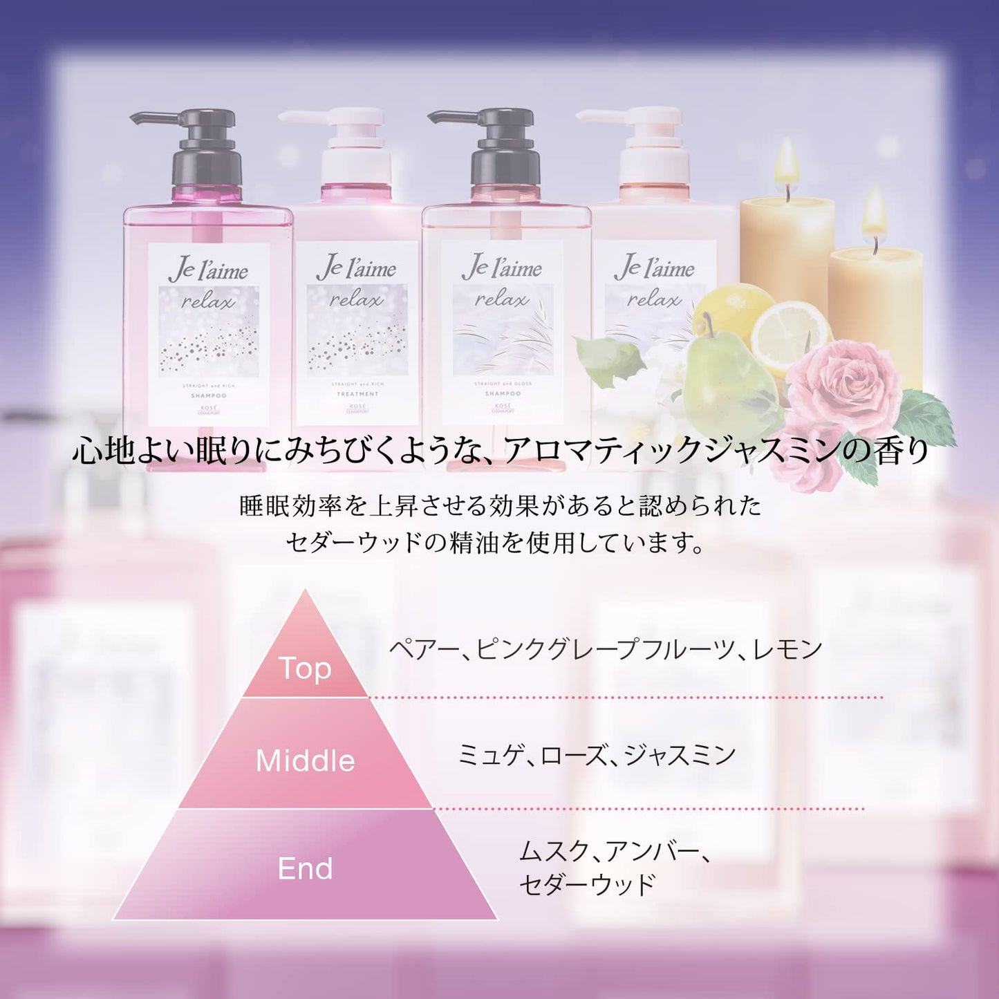 Ｊリラックストリートメント（ストレート＆グロス） 容量480ML コーセーコスメポート シャンプー