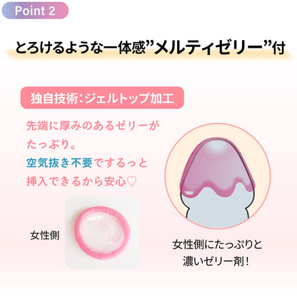 ジェクスコンドーム　グラマラスバタフライ　メルティ 容量10コ ジェクス コンドーム