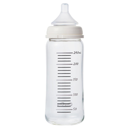 チュチュ　マルチフィット広口タイプ　耐熱ガラス製ほ乳瓶２４０ｍＬ 容量1ホンジェクス ベビー用品